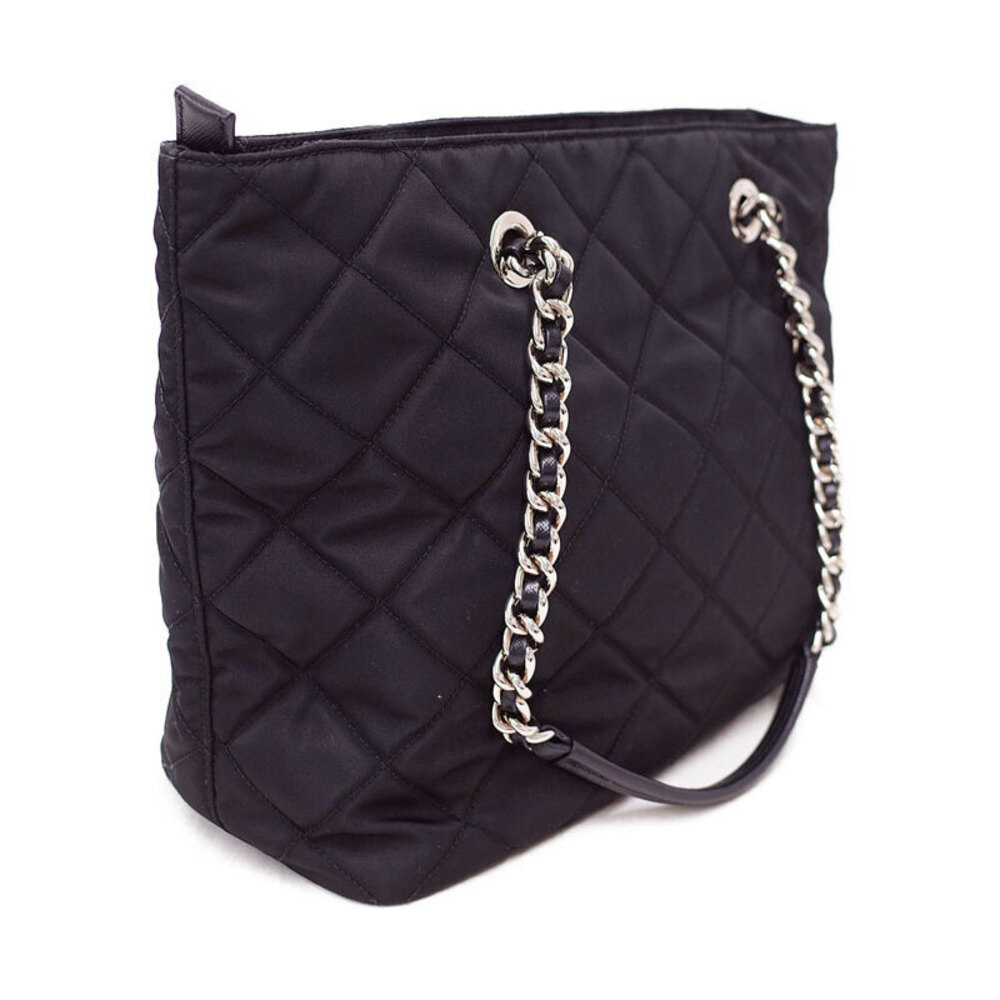 Prada Shoulder Black Chain Bag Quilted